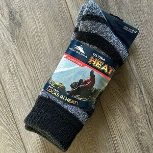 High Sierra Men’s Ultra Heat Crew Socks Size 8-12
